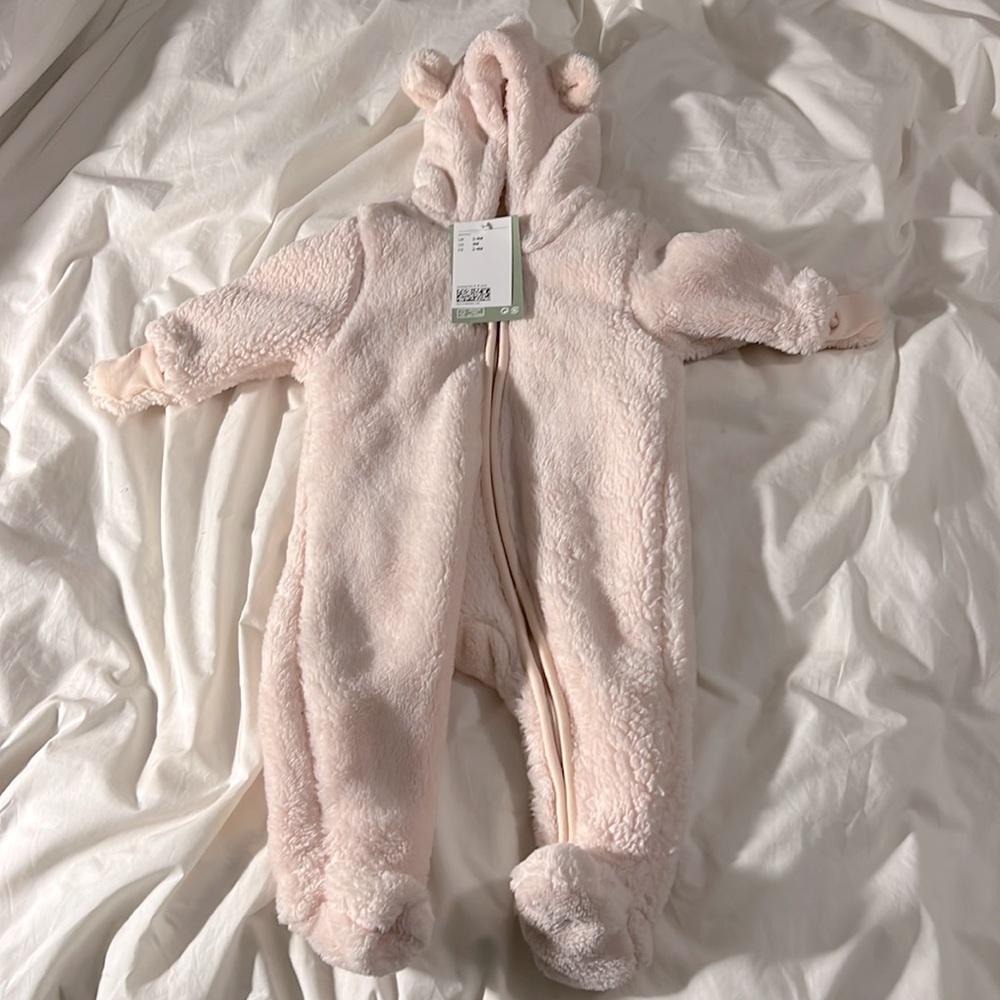 Faux Shearling Overall